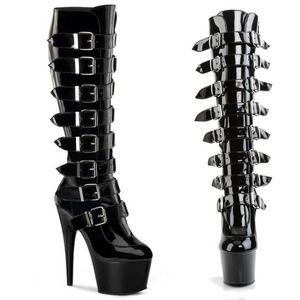 Pleaser buckled boots
